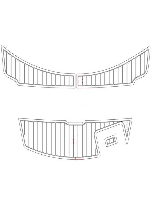 2008-2012 Sea Ray 185 Eva Foam Boat Flooring Faux Teak Boat Deck Foam Boat Decking Marine Mat Cockpit Swim Platform Pads  Hzchione   