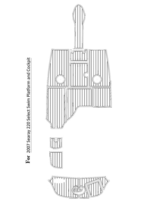 2007 Sea Ray 220 Eva Foam Boat Flooring Faux Teak Boat Deck Foam Boat Decking Marine Mat Cockpit Swim Platform Pads  Hzchione   