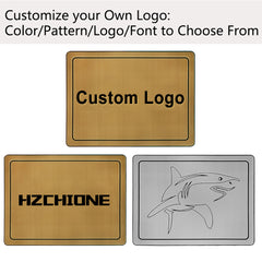 Customized Personalized Name Logo Text Pattern Machine Engraving EVA Foam Faux Teak Traction Pad Marine Anti-Skid Self-Adhesive  Hzchione   
