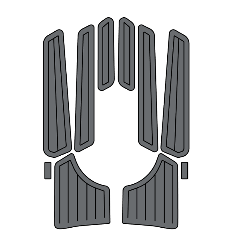1999-2004 Yamaha XL800 XLT 800 EVA Foam Boat Flooring Jet Ski Traction Mats Hzchione Gray Black