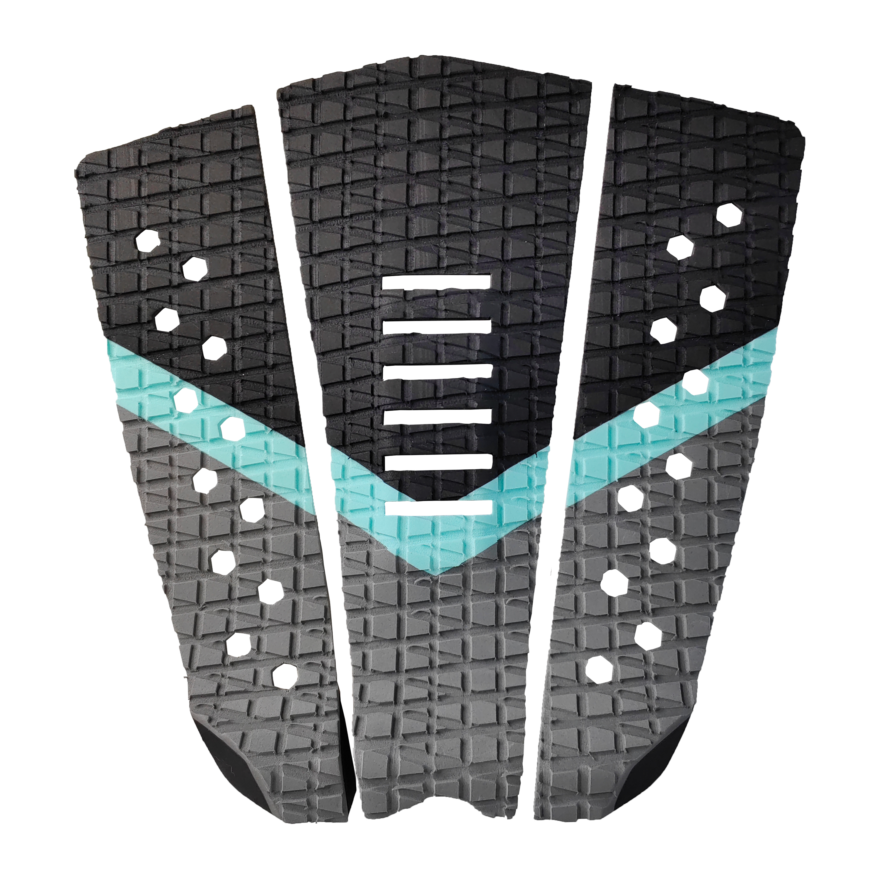 3M Surfboard Eva Camouflage for SUP Board Foot Pads Deck Tail Pads Surf Grip Pad Surf Accessory  Hzchione Black + Gray + 2975Light Blue  
