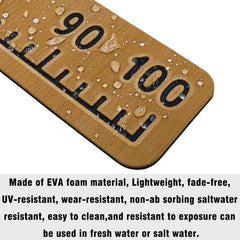 100cm Fish Ruler Fishing Measurement Tool Eva Foam Boat Flooring For Fishing Boat Kayaks Fishing  Hzchione   