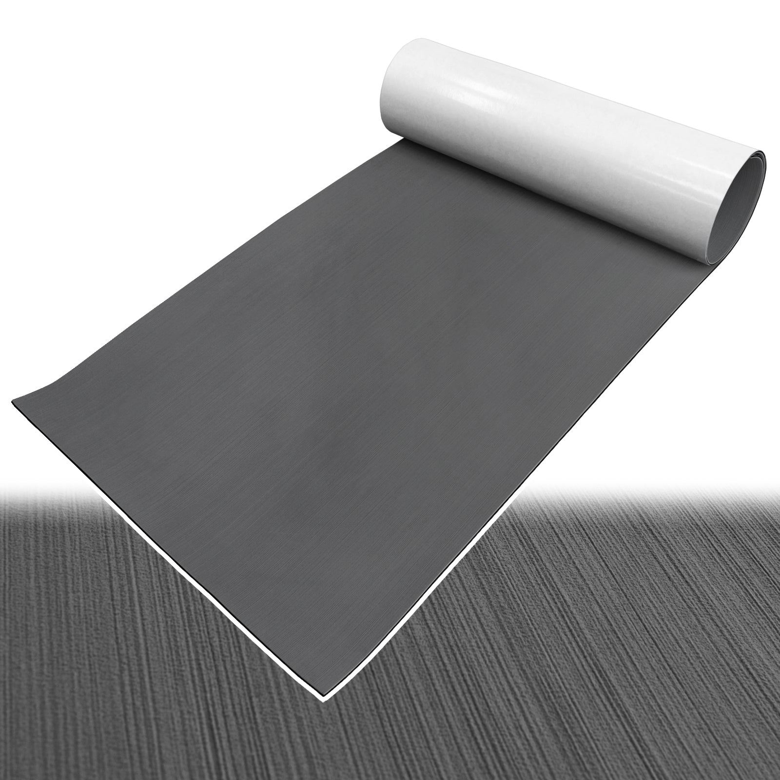 Hzchione Brushed Boat Flooring EVA Decking Traction Pad For Yacht RV Golf Cart Pool US Overseas Warehouse Shipment  Hzchione 94.5" x 45.3"-11C Gray + Black  