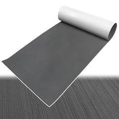 Hzchione Brushed Boat Flooring EVA Decking Traction Pad For Yacht RV Golf Cart Pool US Overseas Warehouse Shipment  Hzchione 94.5" x 45.3"-11C Gray + Black  
