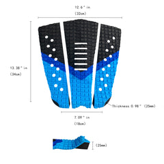 Surf Pad EVA Surfboard SUP Pads Black Foot Traction Surf Pads 3M Wholesale Surfboard Foot Tail Pads  Hzchione   