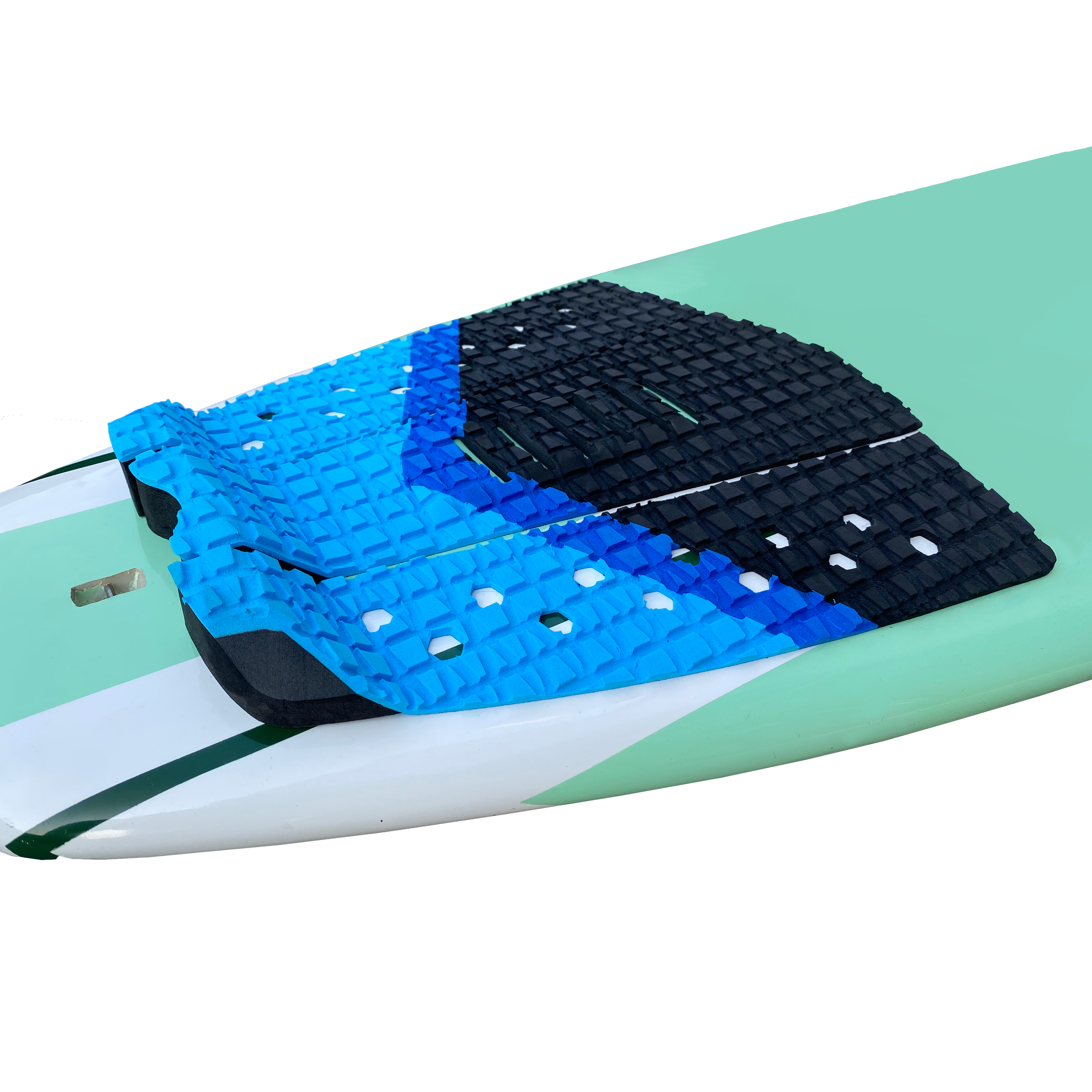 Surf Pad EVA Surfboard SUP Pads Black Foot Traction Surf Pads 3M Wholesale Surfboard Foot Tail Pads  Hzchione Black + 300Blue + 7691Blue  