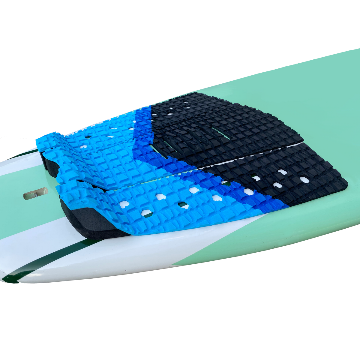 Surf Pad EVA Surfboard SUP Pads Black Foot Traction Surf Pads 3M Wholesale Surfboard Foot Tail Pads  Hzchione Black + 300Blue + 7691Blue  