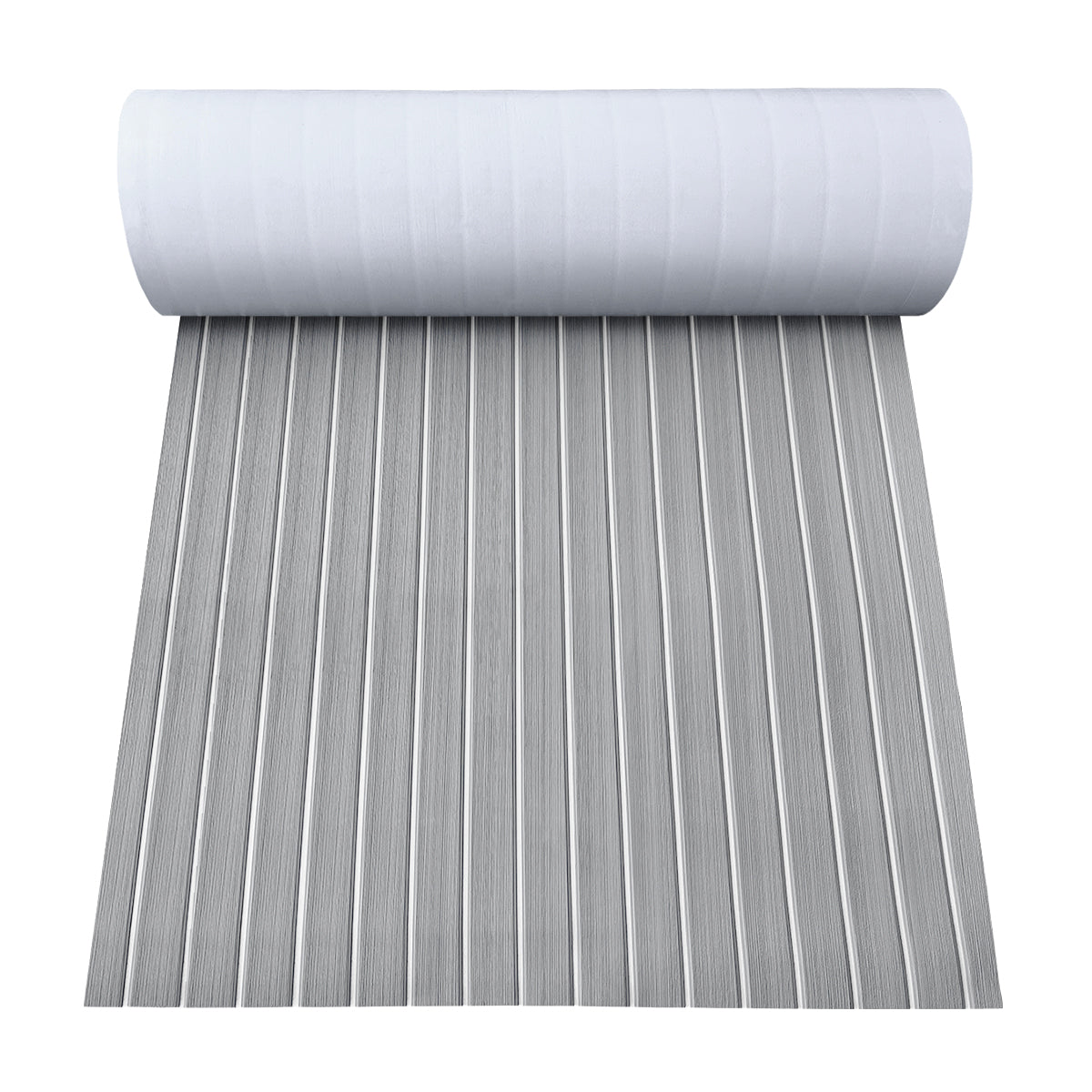 Hzchione Faux Teak Eva Foam Boat Flooring U-Groove Large Size Sheet Material Hzchione Grey+White 94.5"x56.3"
