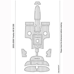 2003-2006 Yamaha AR SX 230 Swim Platform Cockpit Pad Boat Kit EVA Boat Flooring Foam Decking Mat  Hzchione   