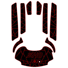 2008-2011 Yamaha WaveRunner FX FX1800 SHO EVA Foam Boat Flooring Jet Ski Traction Mats Hzchione Black Red-SHO