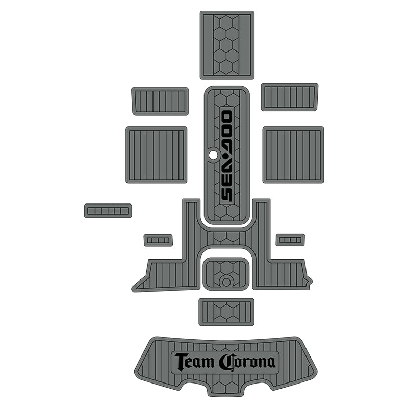 2007-2012 Sea Doo Challenger 180 Eva Foam Boat Flooring Boat Decking Hzchione Dark Gray Black-Corona