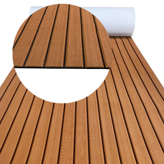 Hzchione Sea deck Marine Flooring Traction Pad EVA Foam Boat Decking For Yacht Jet SKI RV Golf Cart Pool Ramp Stairs  Hzchione 94.5" x 35.4" 722Brown + Black 