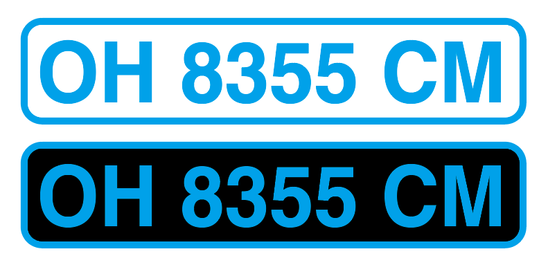 3D EVA Decals Stickers Boat Letters and Numbers Registration Hzchione