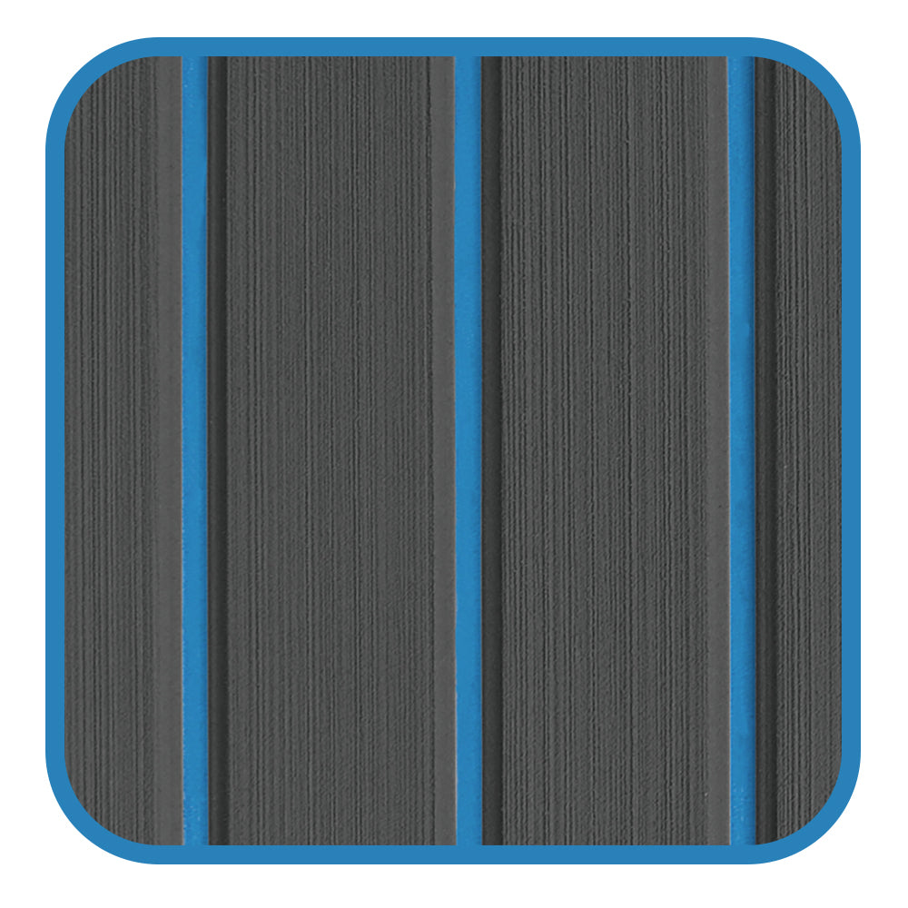 Hzchione Sea deck Marine Flooring Traction Pad EVA Foam Boat Decking For Yacht Jet SKI RV Golf Cart Pool Ramp Stairs  Hzchione 94.5" x 35.4" Black + 300Blue 