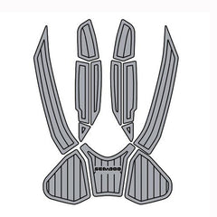 2016-2017 Sea Doo GTX Ltd 215 + 230 + 300 Customize Jet Ski Mats Non-Slip Motorboat Traction Mat Hzchione Medium Gray Black