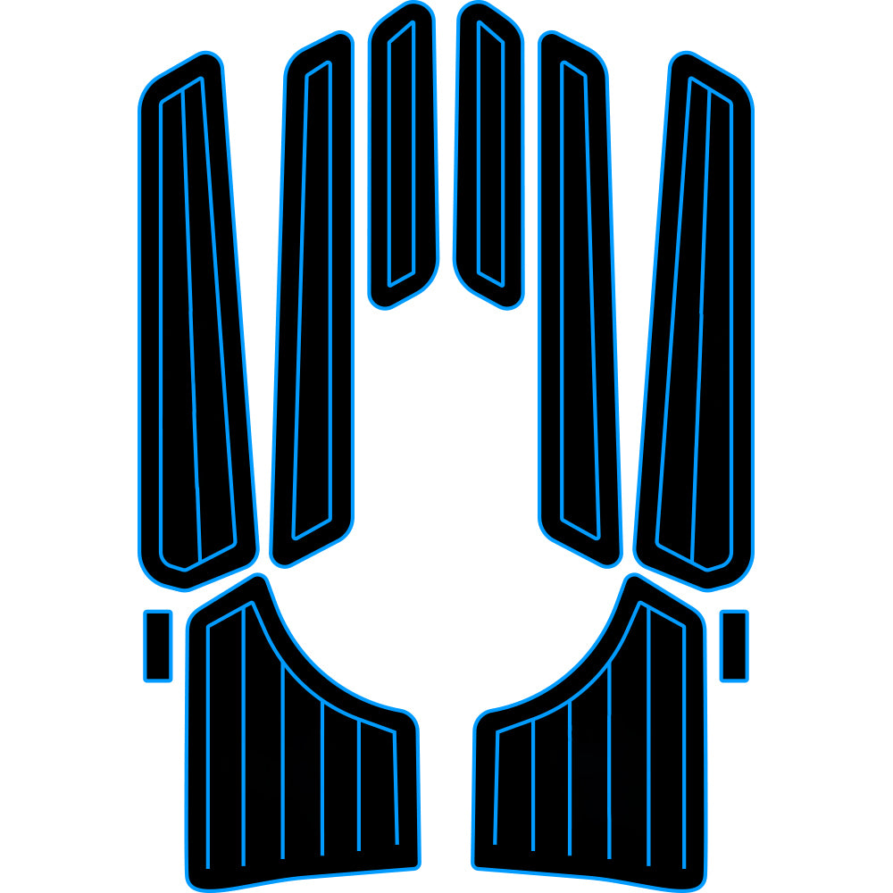1999-2004 Yamaha XL800 XLT 800 EVA Foam Boat Flooring Jet Ski Traction Mats Hzchione Black Blue