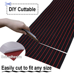 Hzchione Fast local Delivery in the United States EVA Foam Boat Flooring Mats Black Red  Hzchione   