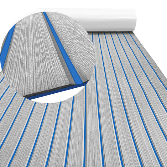 Hzchione EVA Foam Boat Flooring Hydroturf Sea Decking Boats Slotted U-Groove Texture For Yacht Motorboat RV Golf Cart Pool Cooler Top Hzchione