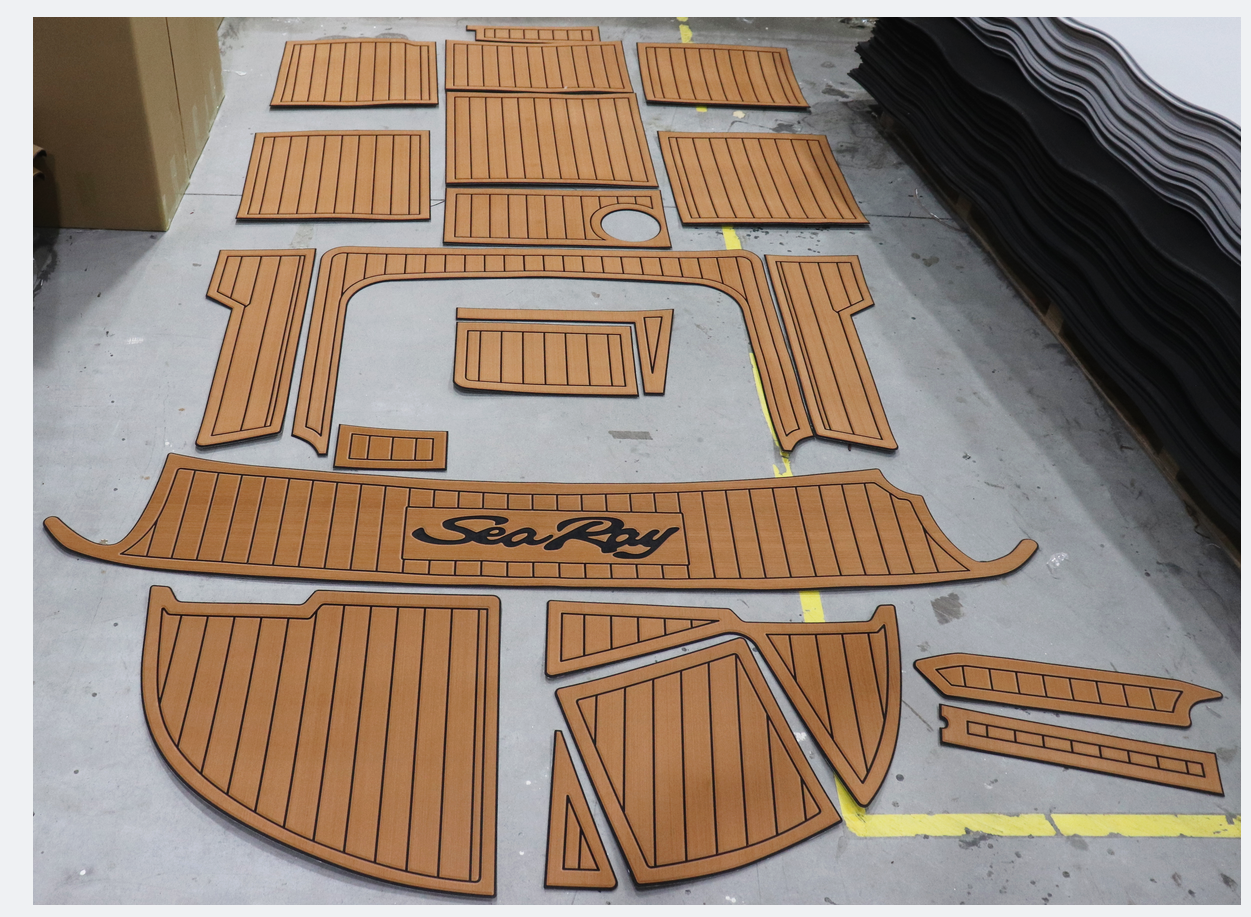 2001 Sea Ray Weekender 225 Eva Foam Boat Flooring Faux Teak Boat Deck Foam Boat Decking Marine Mat Cockpit Swim Platform Pads  Hzchione   