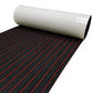 Hzchione Faux Teak Eva Foam Boat Flooring U-Groove Large Size Sheet Material Hzchione Black+Red 94.5"x56.3"