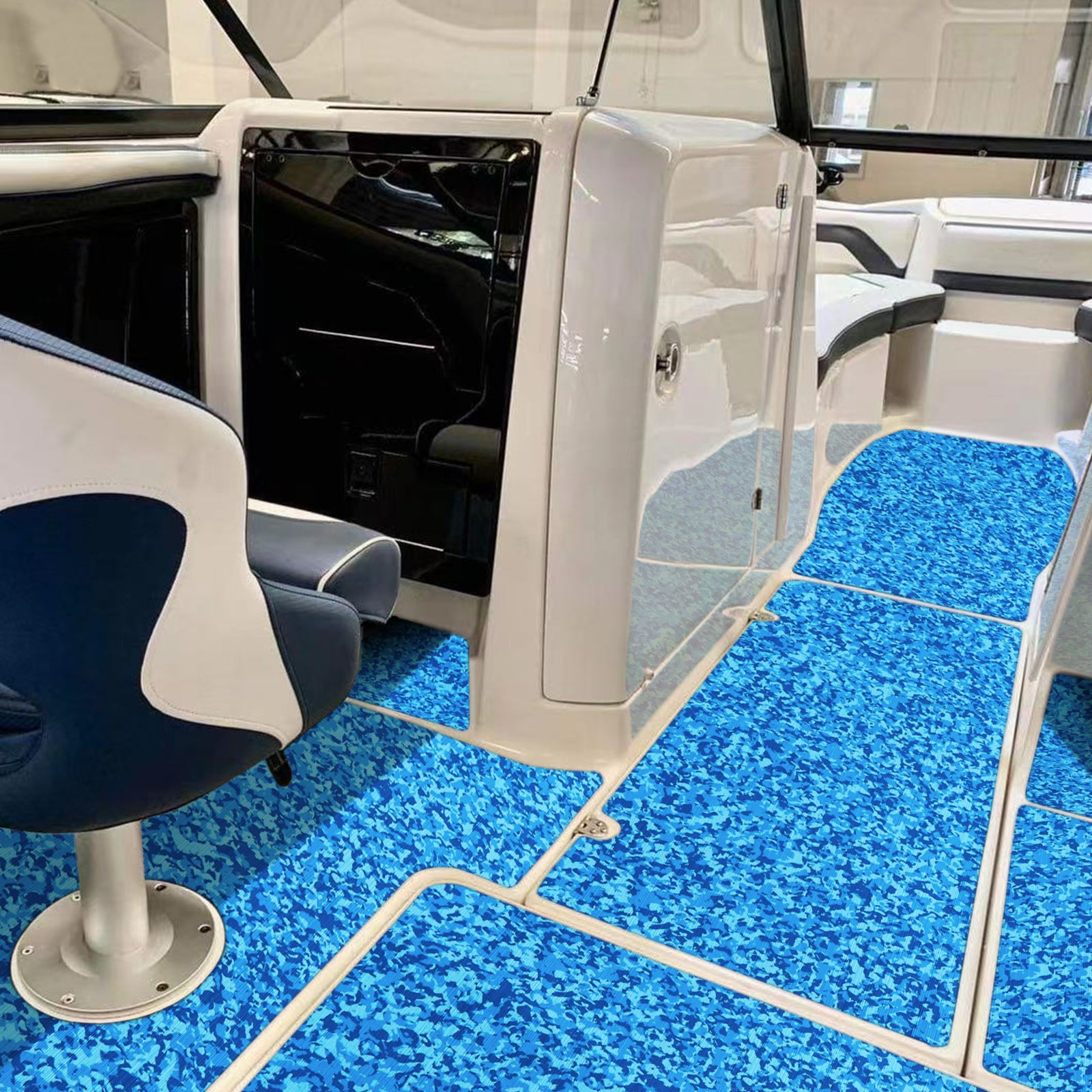 Hzchione Boat Flooring Brushed Camouflage EVA Foam Marine Carpet  Self-Adhesive Anti Slip Mats Roll Sheet For Boat Yacht RV Golf Cart Pool Cooler Top No Texture  Hzchione   