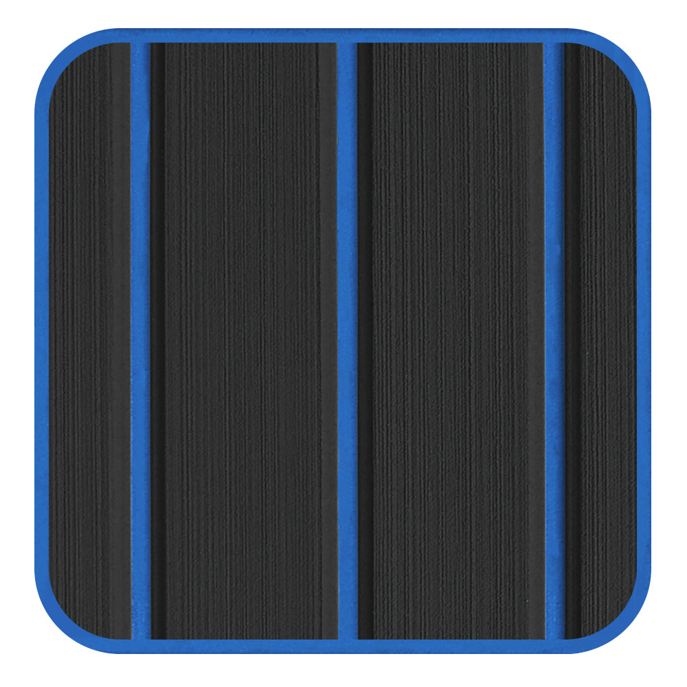 Hzchione Sea deck Marine Flooring Traction Pad EVA Foam Boat Decking For Yacht Jet SKI RV Golf Cart Pool Ramp Stairs  Hzchione 94.5" x 45.3" Black + 300Blue 