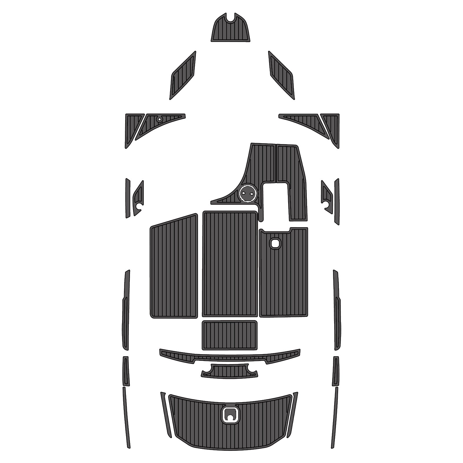 2012 Axis A22 Eva Foam Boat Flooring Faux Teak Boat Deck Foam Boat Decking Marine Mat Cockpit Swim Platform Pads  Hzchione Drak Gray Black  