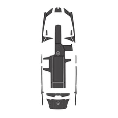 2013-2017 Axis A24 Eva Foam Boat Flooring Faux Teak Boat Deck Foam Boat Decking Marine Mat Cockpit Swim Platform Pads  Hzchione Drak Gray Black  