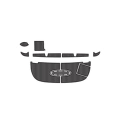 2007 Sea Ray Sundancer 320  Eva Foam Boat Flooring Faux Teak Boat Deck Foam Boat Decking Marine Mat Cockpit Swim Platform Pads  Hzchione Drak Gray Black  