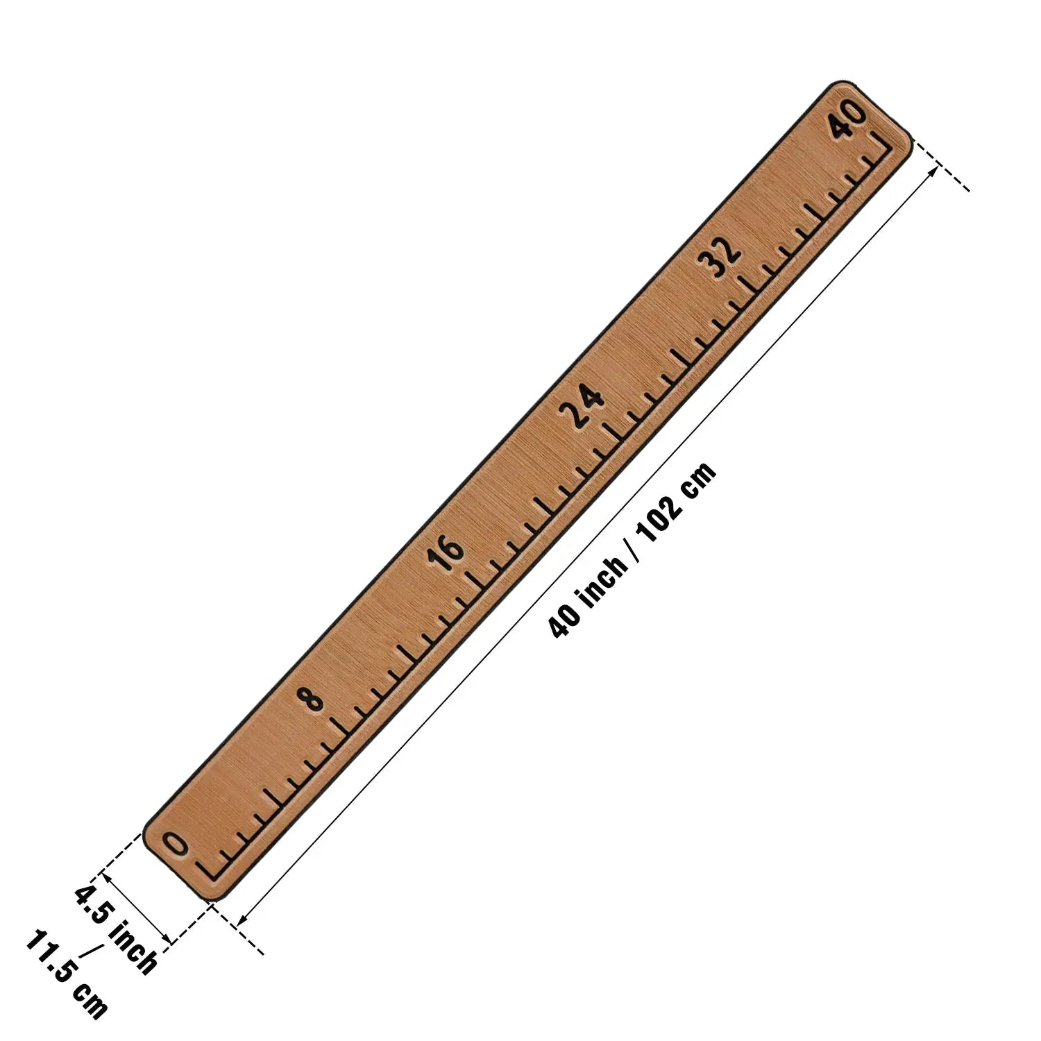 40” Fish Ruler Fishing Measurement Tool Eva Foam Boat Flooring For Fishing Boat Kayaks Fishing  Hzchione 722 Brown Black  