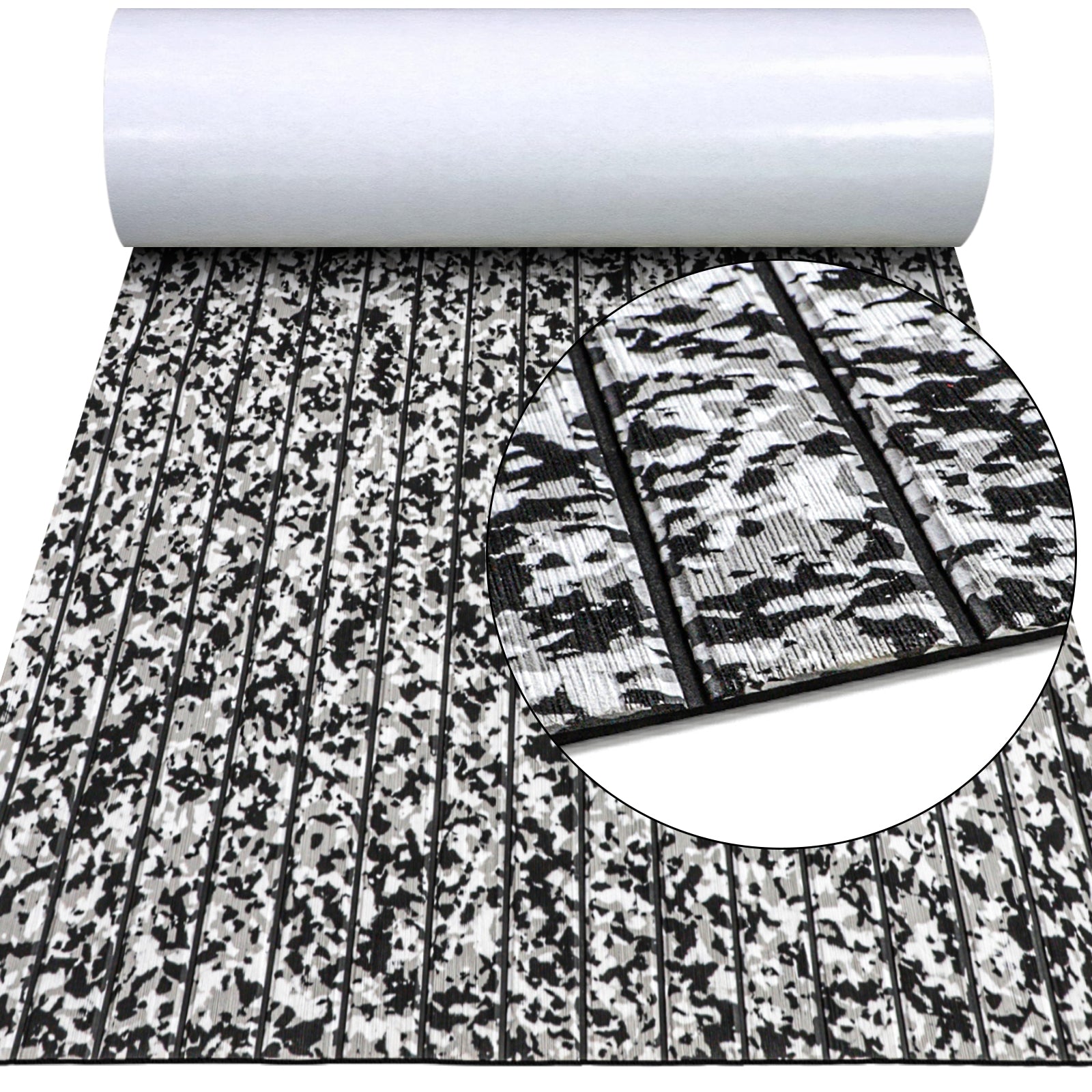 Hzchione U-Groove Snow Camo Boat Flooring 2 Color EVA Foam  Hzchione   