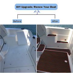 Hzchione Fast local Delivery in the United States EVA Foam Boat Flooring Mats Black Red  Hzchione   