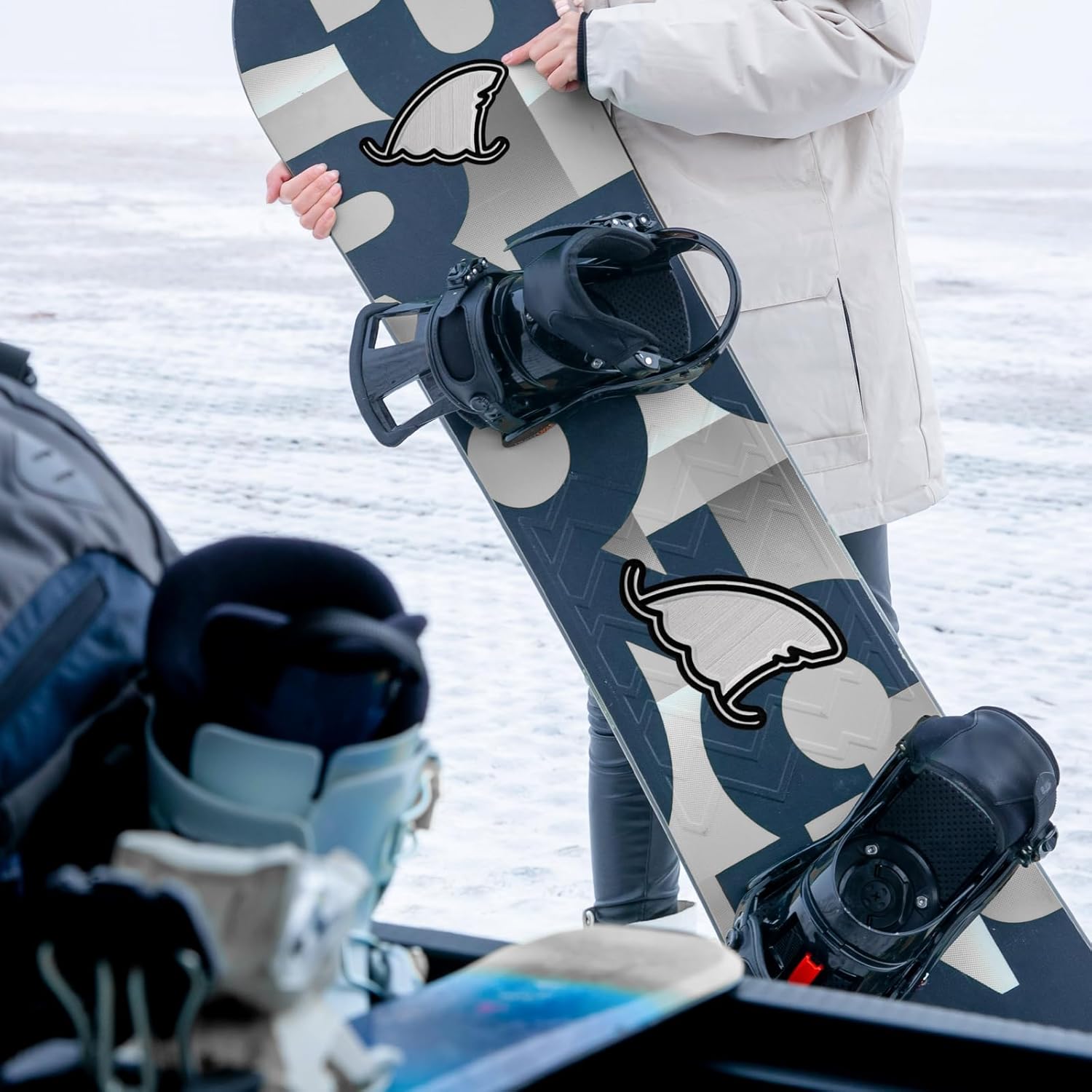 Snowboard Stomp Pad With 3M Adhesive Backing Self-Adhesive EVA Foam Stomp Mat  Hzchione   