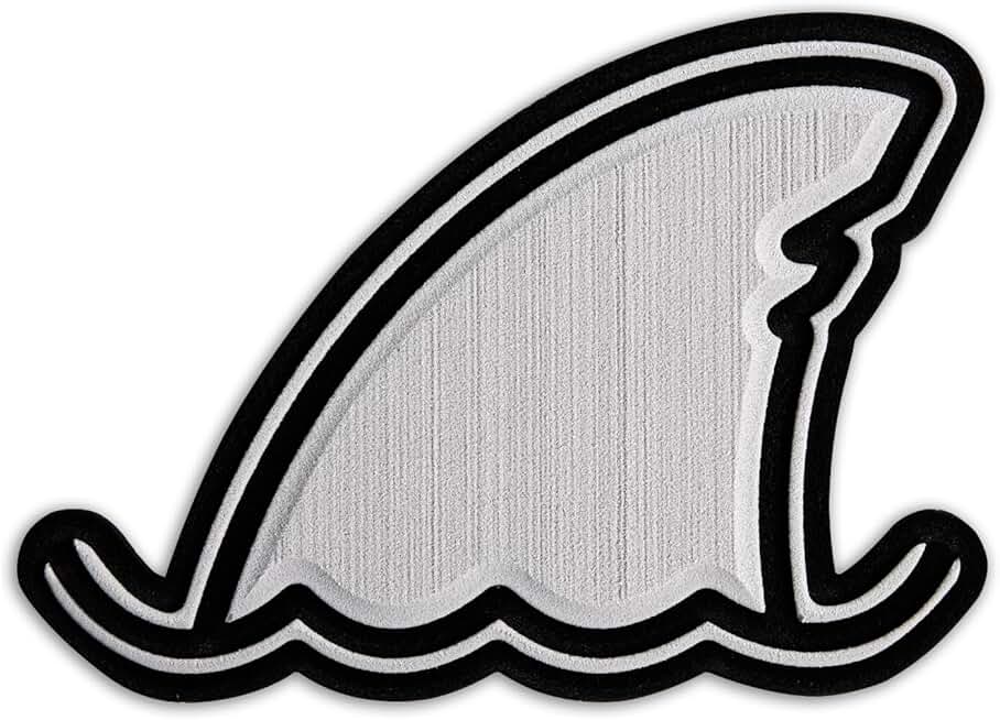 Snowboard Stomp Pad With 3M Adhesive Backing Self-Adhesive EVA Foam Stomp Mat  Hzchione Shark Fin  