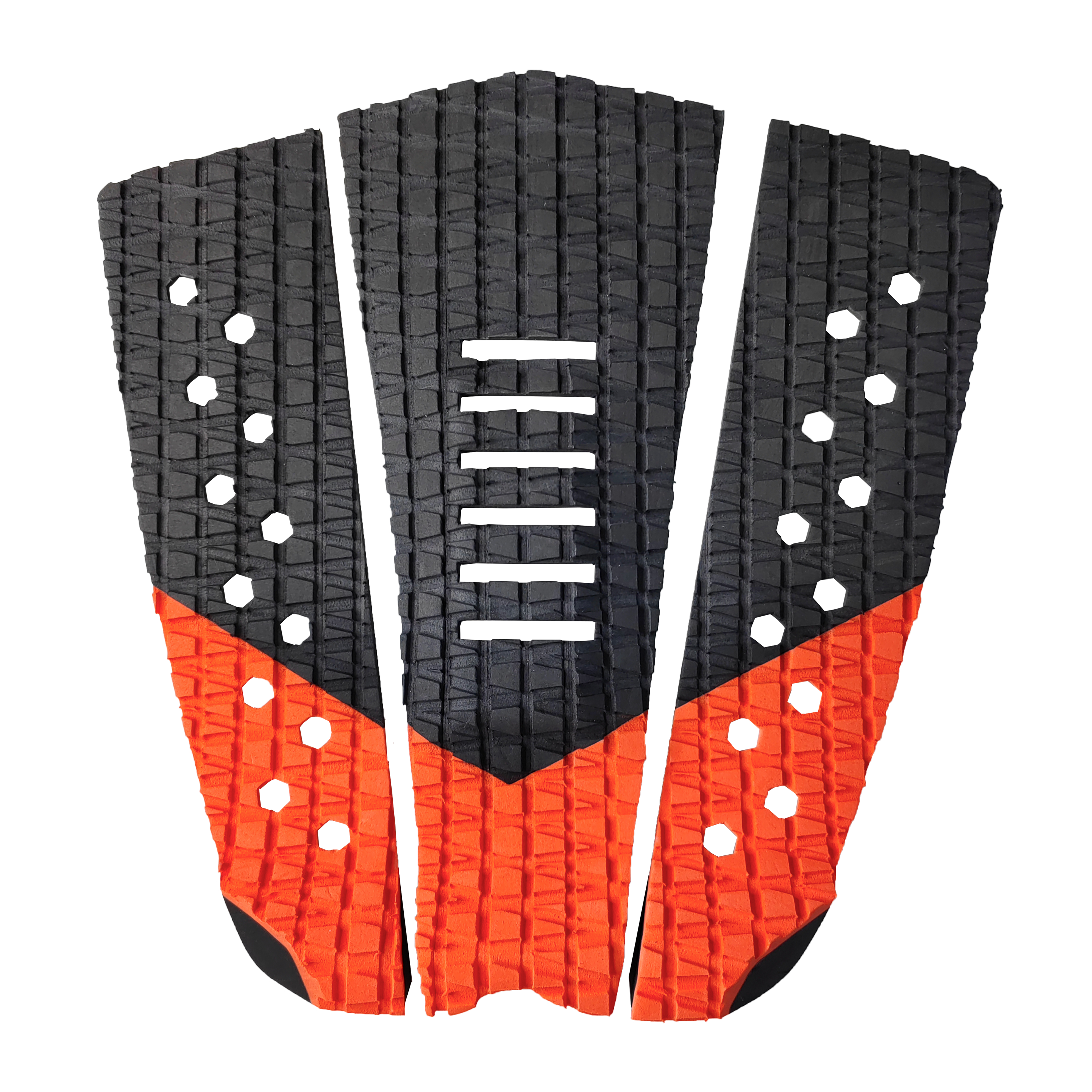 3M Surfboard Eva Camouflage for SUP Board Foot Pads Deck Tail Pads Surf Grip Pad Surf Accessory  Hzchione Black + Orange  