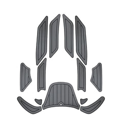 Yamaha SV1200 WaveRunner SUV EVA Foam Boat Flooring Jet Ski Traction Mats Hzchione Medium Gray Black