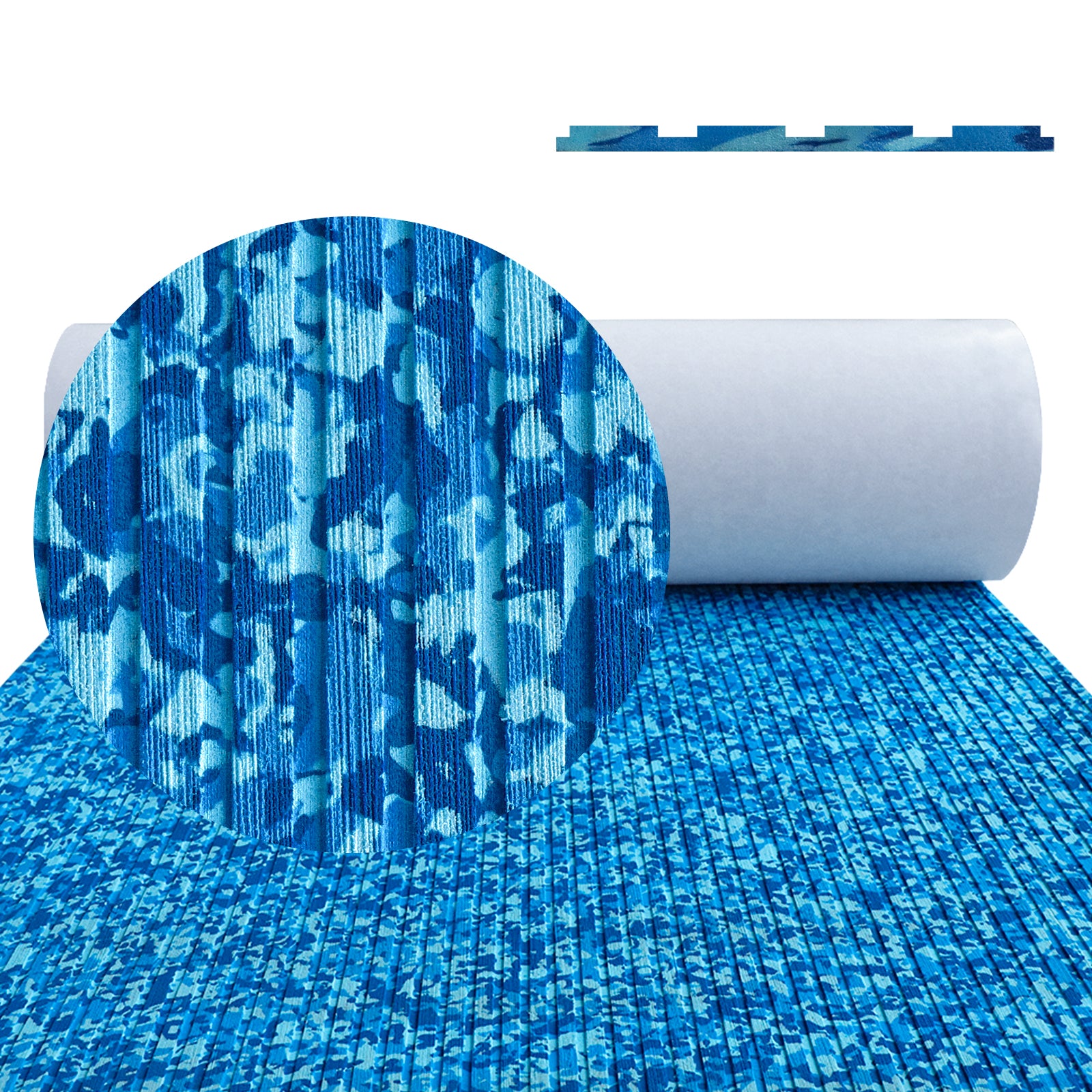 Hzchione EVA Flooring For Boat Non-slip Surfboard Traction Mat Deep Striped Groove  Hzchione 47.3" x 16.2" Ocean Camouflage 