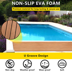 Hzchione Sea deck Marine Flooring Traction Pad EVA Foam Boat Decking For Yacht Jet SKI RV Golf Cart Pool Ramp Stairs  Hzchione   