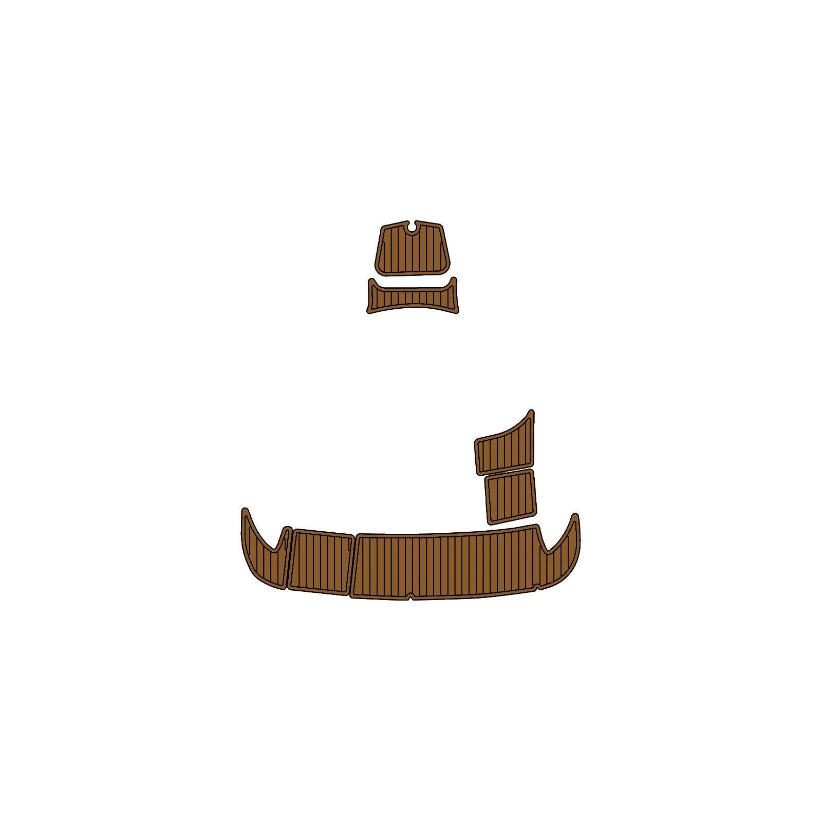 2003 Sea Ray Sundeck 270 Eva Foam Boat Flooring Faux Teak Boat Deck Foam Boat Decking Marine Mat Cockpit Swim Platform Pads  Hzchione Light Brown Black  