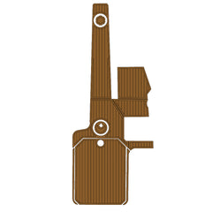 2013 Supra SA Swim Platform Cockpit Pad EVA Teak Decking Mat  Hzchione Faux Teak Light Brown Black 