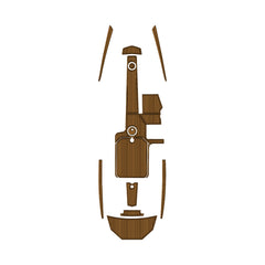 2013-2015 Supra SA Swim Platform Cockpit Pad EVA Teak Decking Mat  Hzchione Faux Teak Light Brown Black 
