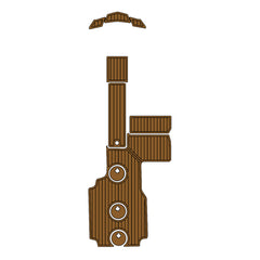 2015 Mastercraft NXT20 Swim Platform Cockpit Pad EVA Teak Decking Mat  Hzchione Faux Teak Light Brown Black 