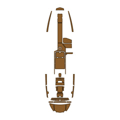 2020 Supra SA550 Swim Platform Cockpit Pad EVA Teak Decking Mat  Hzchione Brushed Light Brown Black 