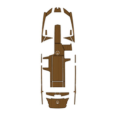 2013-2017 Axis A24 Eva Foam Boat Flooring Faux Teak Boat Deck Foam Boat Decking Marine Mat Cockpit Swim Platform Pads  Hzchione Light Brown Black  