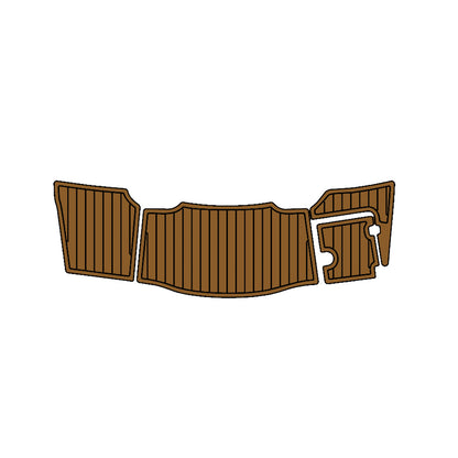 2017 Chaparral 226 SSI Swim Platform Cockpit Pad EVA Teak Decking Boats Mat  Hzchione Light Brown Black Faux Teak 