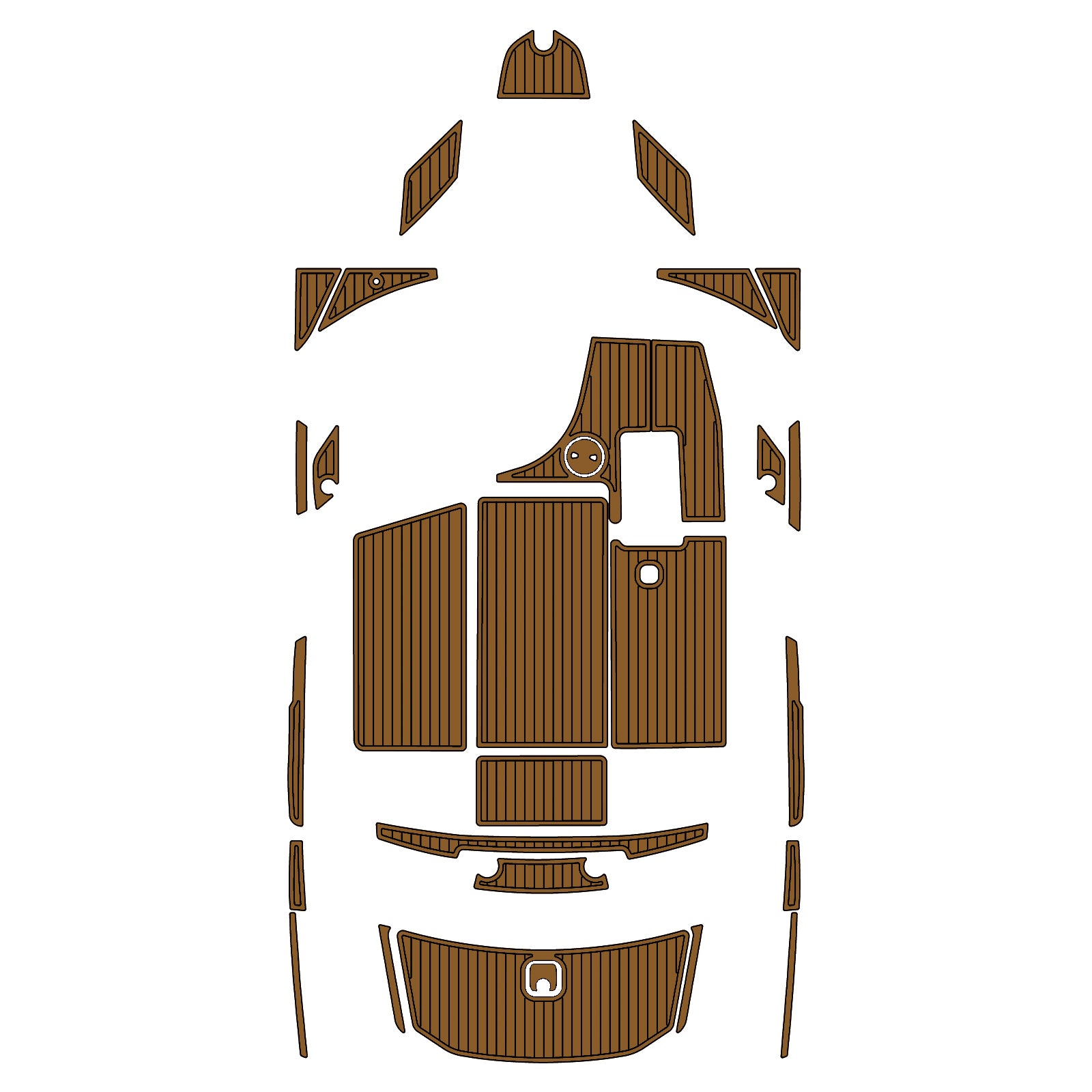 2012 Axis A22 Eva Foam Boat Flooring Faux Teak Boat Deck Foam Boat Decking Marine Mat Cockpit Swim Platform Pads  Hzchione Light Brown Black  