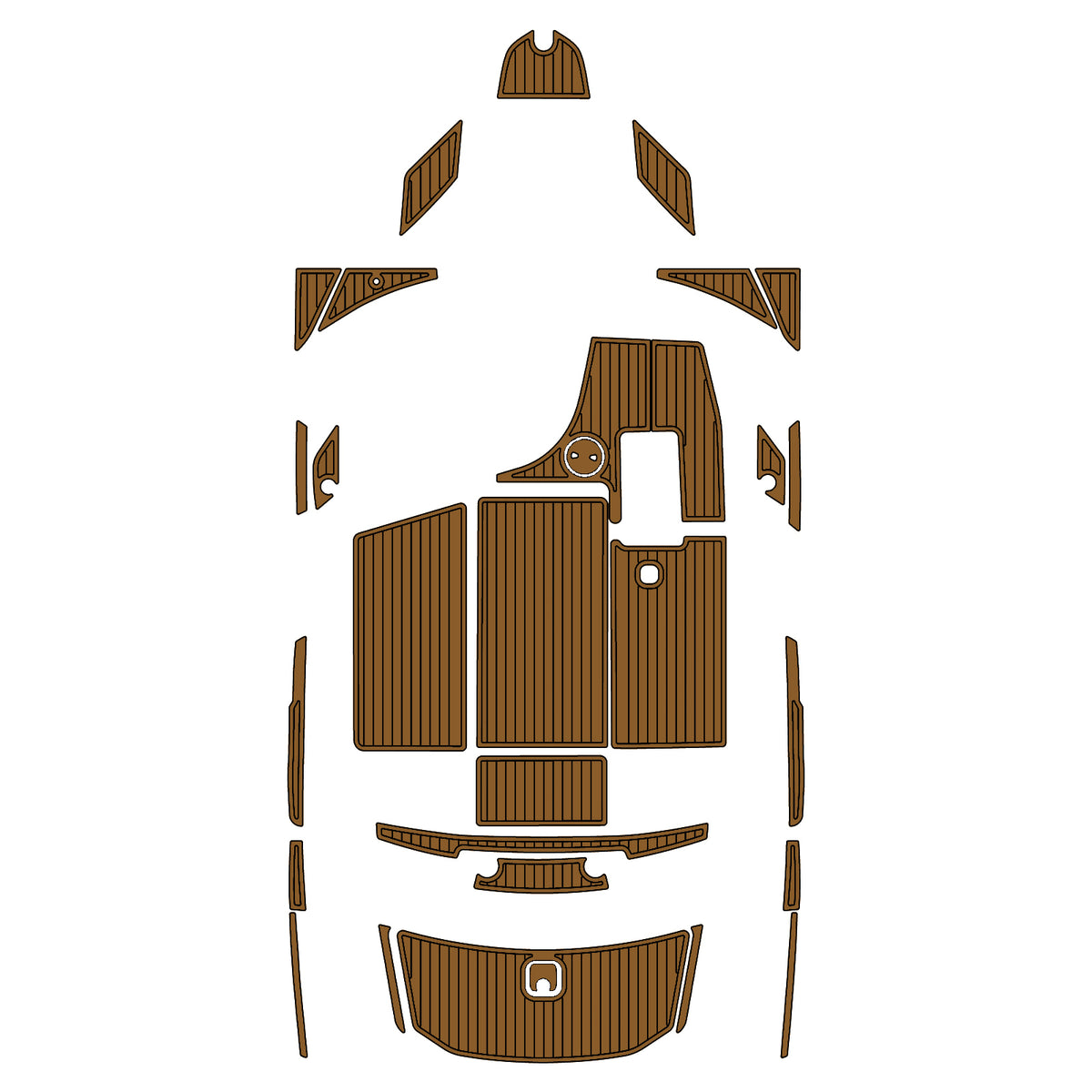 2012 Axis A22 Eva Foam Boat Flooring Faux Teak Boat Deck Foam Boat Decking Marine Mat Cockpit Swim Platform Pads  Hzchione Light Brown Black  