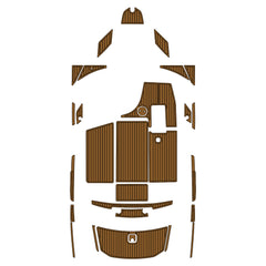 2012 Axis A22 Eva Foam Boat Flooring Faux Teak Boat Deck Foam Boat Decking Marine Mat Cockpit Swim Platform Pads  Hzchione Light Brown Black  