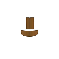 2007 Supra SSV Swim Platform Cockpit Pad EVA Teak Decking Mat  Hzchione Faux Teak Light Brown Black 