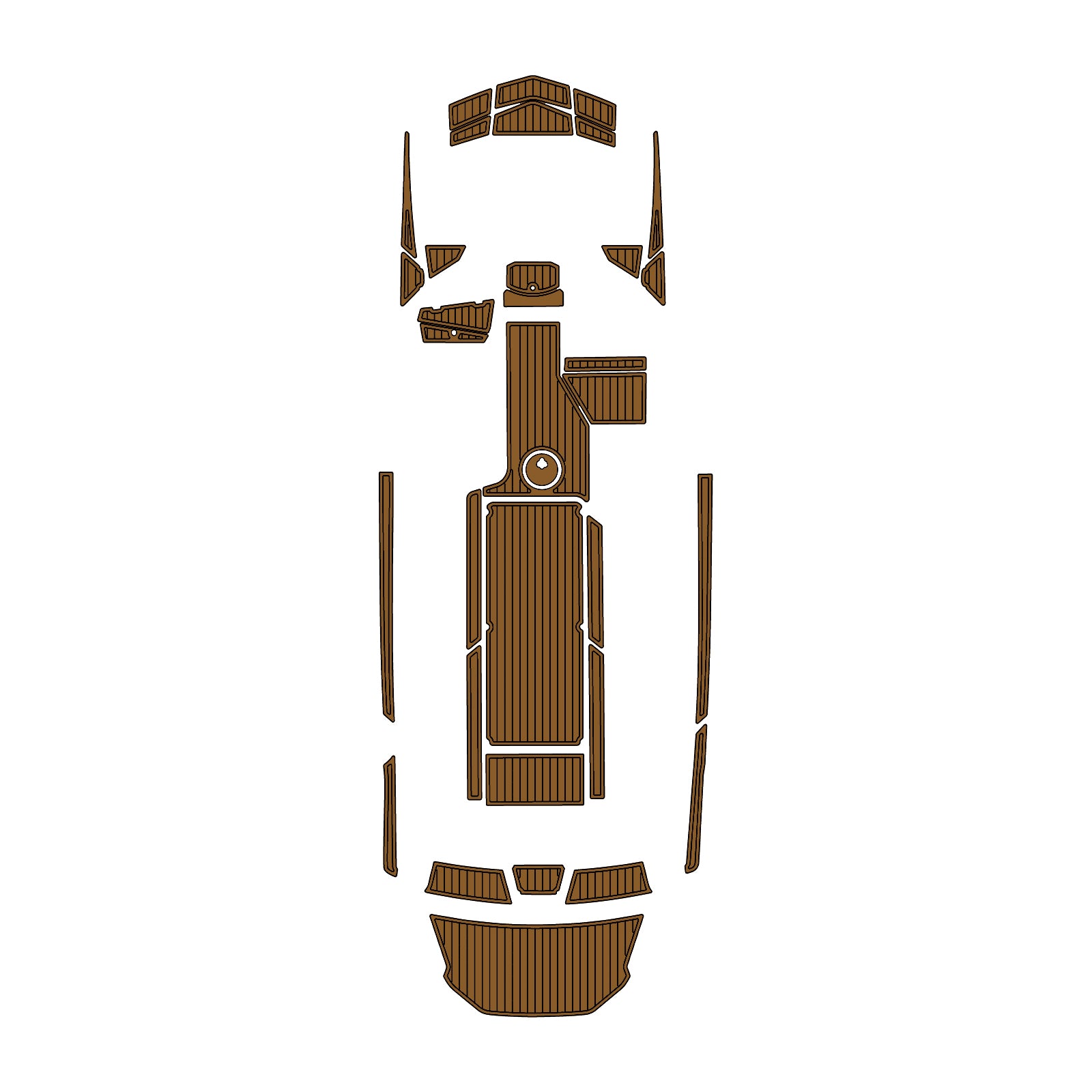 2021 Axis A24 Eva Foam Boat Flooring Faux Teak Boat Deck Foam Boat Decking Marine Mat Cockpit Swim Platform Pads  Hzchione Light Brown Black  